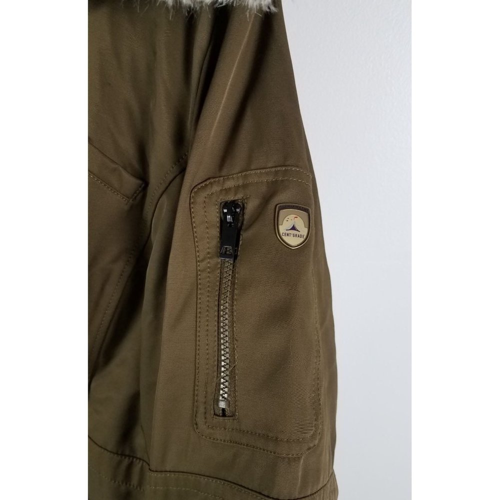 Centigrade Women's Sz. 2X Olive Parka Coat with Faux Fur Details NEW - Picture 5 of 12